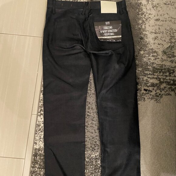 HIROSHI KATO The Pen Slim - Coated Indigo Raw 14oz Selvedge - 30x30 NWT - Picture 1 of 4